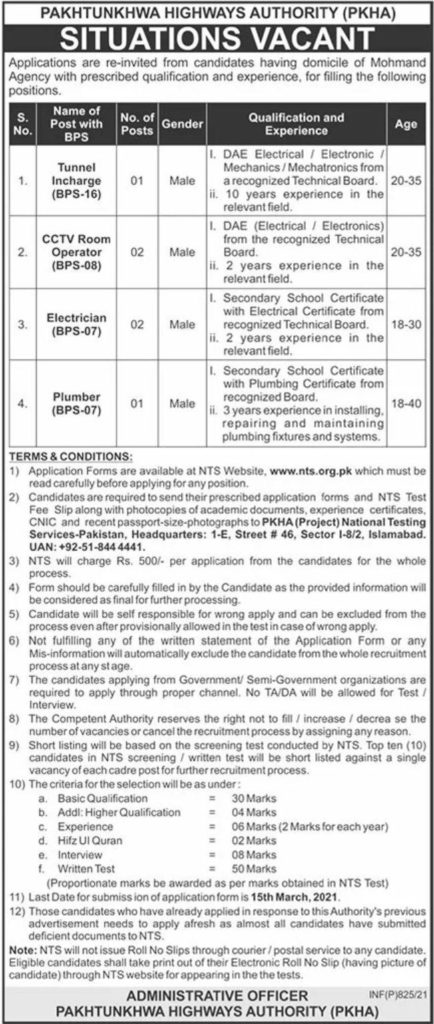 Pakhtunkhwa Highways Authority PKHA Situations Vacant Latest Jobs in 2021